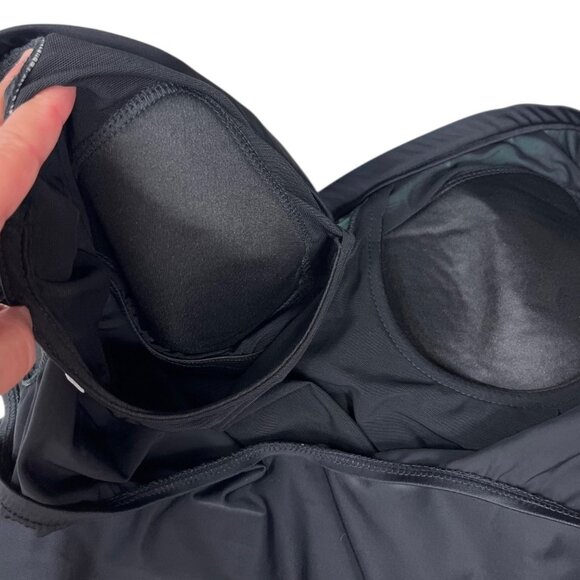 Vintage Shape Detector Swimsuit One Piece Crossover Size 16 Made in the USA - Picture 10 of 13